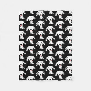 Dalmatian子犬パターン フリースブランケット