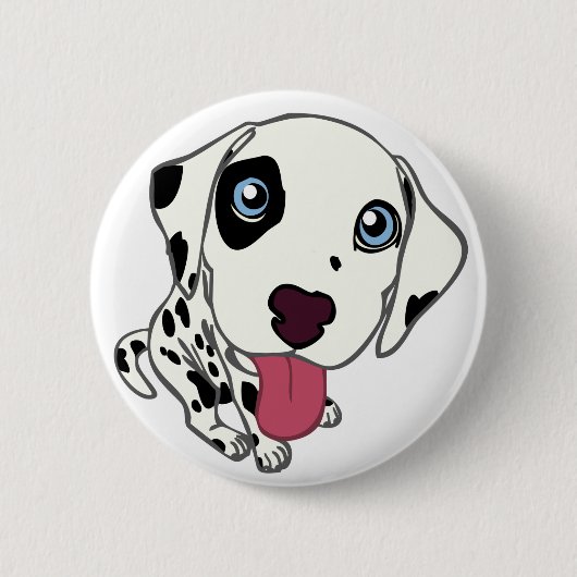 DALMATIAN子犬ボタン 缶バッジ (正面)