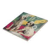 Dalmatian子犬 タイル (側面)