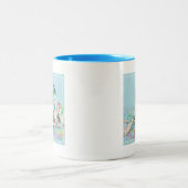 Dalmatian子犬 ツートーンマグカップ (中央)