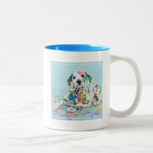 Dalmatian子犬 ツートーンマグカップ (右)