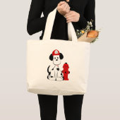 Dalmatian火犬 ラージトートバッグ (正面(商品))