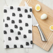 Dalmatian点 キッチンタオル (四つ折り)