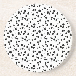 Dalmatian点、Dalmatianプリント、Dalmatian毛皮 コースター