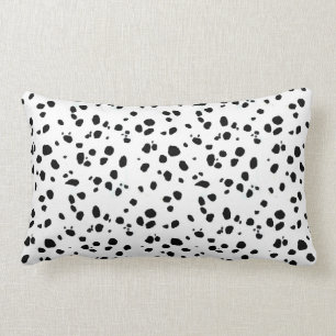 Dalmatian点、Dalmatianプリント、Dalmatian毛皮 ランバークッション
