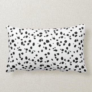 Dalmatian点、Dalmatianプリント、Dalmatian毛皮 ランバークッション