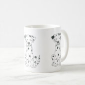 Dalmatian犬のコーヒー・マグ コーヒーマグカップ (正面右)