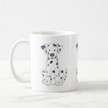 Dalmatian犬のコーヒー・マグ
