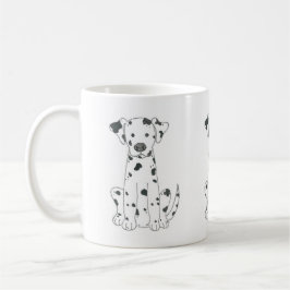 Dalmatian犬のコーヒー・マグ コーヒーマグカップ