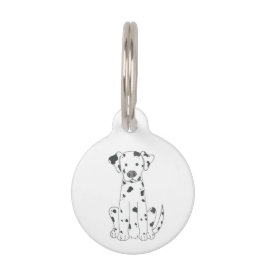 Dalmatian犬のペット用名札 ペット　ネームタグ