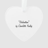 Dalmatian犬の芸術のハートのオーナメント オーナメント (裏面)