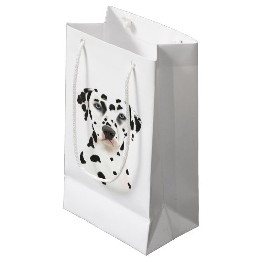 Dalmatian犬の芸術 スモールペーパーバッグ (正面アングル)