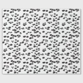 Dalmatian犬白い及び背部| ラッピングペーパー (フラット)