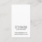 Dalmatian犬 名刺 (裏面)