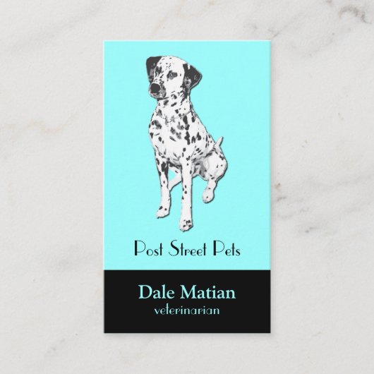 Dalmatian犬 名刺 (正面)