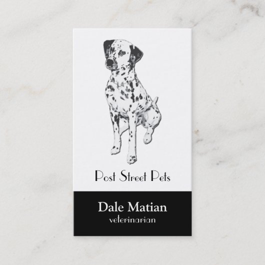 Dalmatian犬 名刺 (正面)