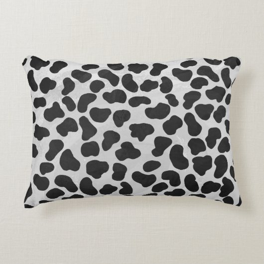 Dalmatian白黒プリント アクセントクッション (正面)