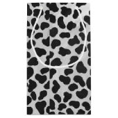 Dalmatian白黒プリント スモールペーパーバッグ (裏面)