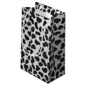 Dalmatian白黒プリント スモールペーパーバッグ (裏面アングル)