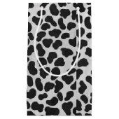 Dalmatian白黒プリント スモールペーパーバッグ (正面)