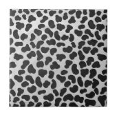 Dalmatian白黒プリント タイル (正面)