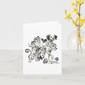 Dalmatian カード (黄色い花)