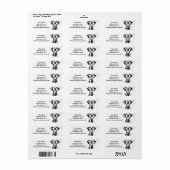 Dalmatian Addressステッカー ラベル (フルシート)