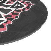 Dalmatian Black and Red with Wild Me カッティングボード (角)