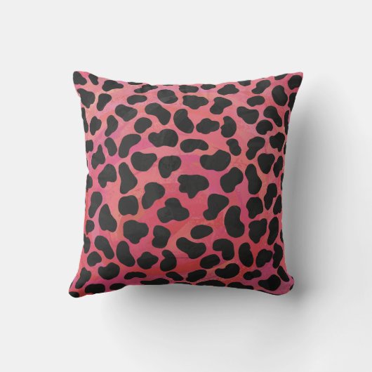 Dalmatian Black and Red with Wild Me クッション (裏面)