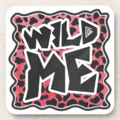 Dalmatian Black and Red with Wild Me コースター (正面)