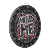 Dalmatian Black and Red with Wild Me ダーツボード (正面左)