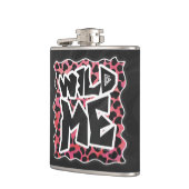 Dalmatian Black and Red with Wild Me フラスク (左)