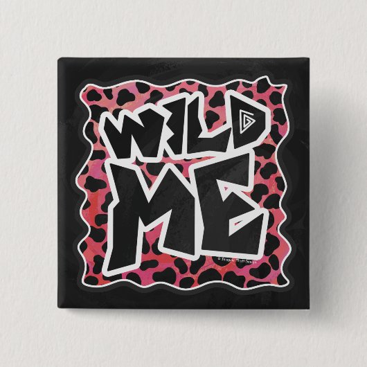 Dalmatian Black and Red with Wild Me 缶バッジ (正面)