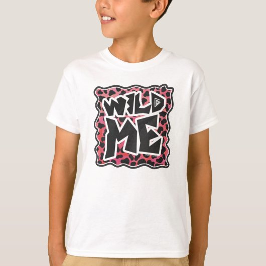 Dalmatian Black and Red with Wild Me Tシャツ (正面)