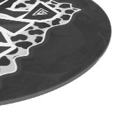 Dalmatian Black and White with Wild Me カッティングボード (角)