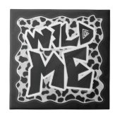 Dalmatian Black and White with Wild Me タイル (正面)