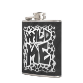 Dalmatian Black and White with Wild Me フラスク (左)