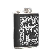 Dalmatian Black and White with Wild Me フラスク (右)