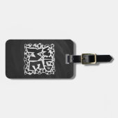 Dalmatian Black and White with Wild Me ラゲッジタグ (正面横)