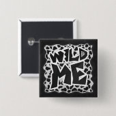 Dalmatian Black and White with Wild Me 缶バッジ (正面&裏面)
