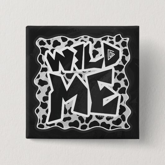 Dalmatian Black and White with Wild Me 缶バッジ (正面)
