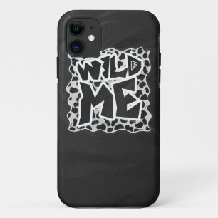 Dalmatian Black and White with Wild Me iPhone 11 ケース