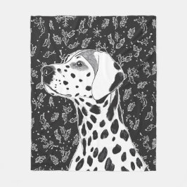 Dalmatian blanket フリースブランケット