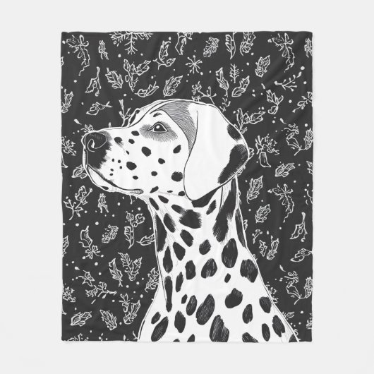 Dalmatian blanket フリースブランケット (正面)