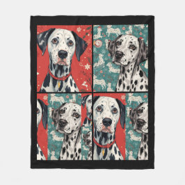 Dalmatian blanket フリースブランケット