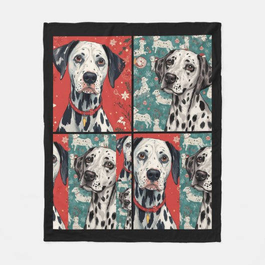 Dalmatian blanket フリースブランケット (正面)