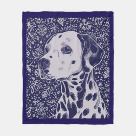 Dalmatian blanket フリースブランケット