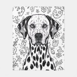 Dalmatian blanket フリースブランケット