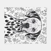 Dalmatian blanket フリースブランケット (正面(横))