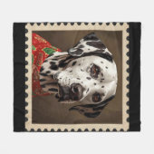 Dalmatian blanket フリースブランケット (正面(横))